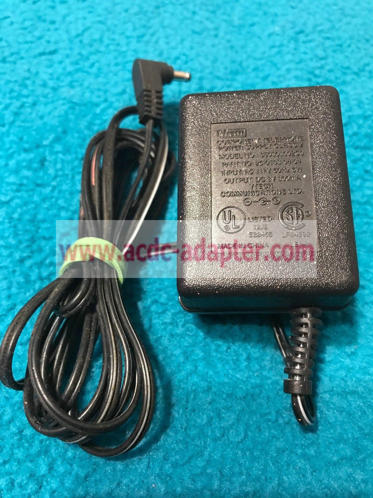 9V 300mA VTECH 350903002C0 AC Power Supply Adapter 26-0130-04-04 Charger